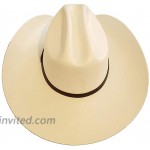Men's Classic Western Cattleman Suede Black White Hard Black Tan Straw Rodeo Mexican Cowboy Hats at Men’s Clothing store