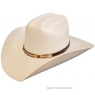 Men's Classic Western Cattleman Suede Black White Hard Black Tan Straw Rodeo Mexican Cowboy Hats at  Men’s Clothing store