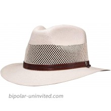 American Hat Makers Milan Straw Fedora — Lightweight Breathable at  Women’s Clothing store