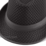 Black Horn Light Weight Classic Soft Cool Mesh Fedora hat at Women’s Clothing store