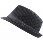 Black Horn Light Weight Classic Soft Cool Mesh Fedora hat at Women’s Clothing store