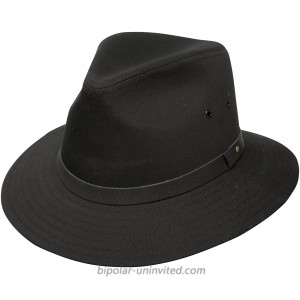 Dobbs Gable Safari Hat Black Small at  Women’s Clothing store Fedoras