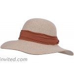 FEMSÉE Fedora Hats for Women with Soft Hat Brush 100% Wool Wide Brim Felt Hat Floppy Sun Hats for Fall Winter Beige at Women’s Clothing store