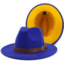 Gossifan Women Hats Fashion Wide Brim Fedora Hat Retro Style Belt Panama Hat at  Women’s Clothing store