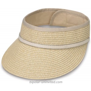Wallaroo Hat Company Bianca Visor - Women's Hat - 100% Paper Braid Natural at  Women’s Clothing store