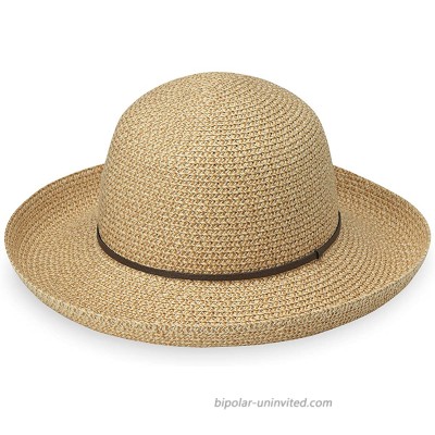 Wallaroo Hat Company Women’s Amelia Sun Hat – UPF 50+ Lightweight Packable Modern Style Designed in Australia Natural at  Women’s Clothing store