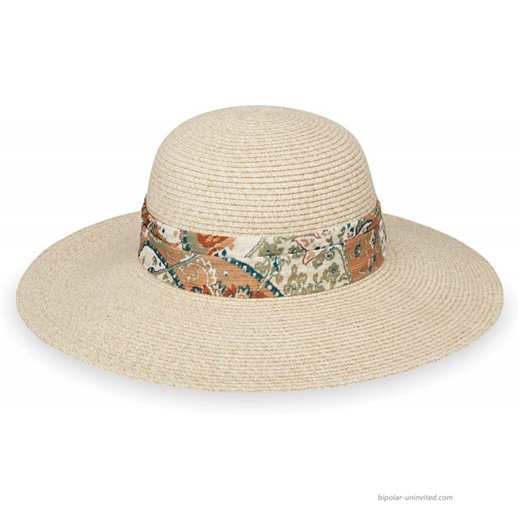 Wallaroo Hat Company Women’s Mia Sun Hat - White Beige – UPF 50+ at Women’s Clothing store
