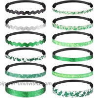 12 Pieces Adjustable St. Patrick's Day Headband Irish Green Headband Clover Headband Shamrock Headband Accessories for Women Teens at  Women’s Clothing store