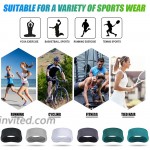 AXBXCX Sports Headbands for Men Women 2 Pack - Non Slip Breathable Sweatband Moisture Wicking Outdoor Hairbands for Cycling Running Cross Training Gym Yoga Black + Green