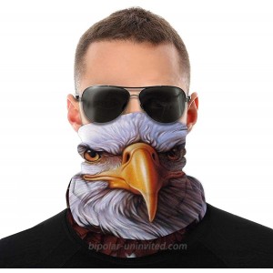 Half Face Headbands American Flag Stars and Eagle 2 Bandana Sweatband Neck Gaiter Head Wrap Headwear Outdoor at  Men’s Clothing store