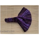 Inspirit Arts Large Size Extra Loose Headband Handwoven No-Slip Purple at Women’s Clothing store