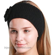 Kafeimali Women's Knit Headbands Elastic Turban Head Wrap Floal Style Hair Band Black at  Women’s Clothing store