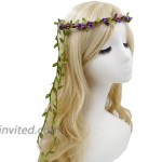 Love Sweety Flower Berries Crown Headband for Wedding Festivals HH7 Berry Purple at Women’s Clothing store