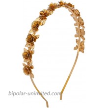 Lux Accessories Floral Flower Metal Stretch Headband Lux Accessories