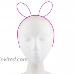 Lux Accessories Trio 3 Blue Pink Green Plastic Bunny Ear Neon Bright Headbands