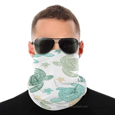 Magic Headwear Green Sea Turtles Outdoor Scarf Headbands Bandana Mask Neck Gaiter Head Wrap Mask Sweatband