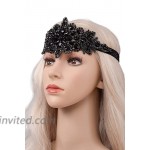 Metme Crystal Rhinestone Headpiece Bridal Wedding Headband Art Deco Hair Accessories for 1920s Party