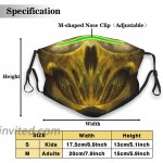 Mortal Kombat Scorpion Fashion Reusable Face Covering Children Headwear Anti Air Dust Washable Dust For Children With Filter Black