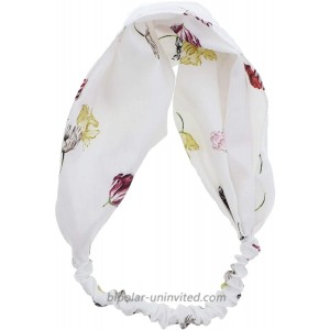 Motique Accessories White Headwrap with Scattered Flowers Headband at  Women’s Clothing store