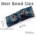 Relbcy Boho Cross Headbands Red Running Hair Bands Elastic Sweat Head Wraps Fashion Head Scarfs for Women and Girls Type A
