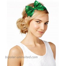 ST. Patrick’s Day Green Felt Sequin Bow Headband Costume Party Head Wear Hat – Lucky Irish Head Band Accessory – For Women Girls at  Women’s Clothing store