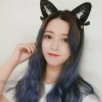 TOMORI Cute Lace Cat Ears Headband Sexy Cosplay Accessories Hair Hoops Lady Lovely Kitten Headdress Black