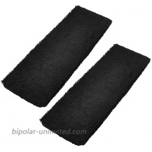 uxcell a13052100ux0231 Runner Exercise Protective Elastic Sweat Absorbent Head Band Black Pack of 2