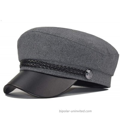 AIBEARTY Women Yacht Captain Sailor Hat Newsboy Hat Cap Visor Beret Hat Gray at  Women’s Clothing store