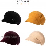 Comhats Winter Newsboy Hat for Women Beanie Cold Weather Warm Fashion Baker Boy Cabbie Beret Cap Ladies Black at Women’s Clothing store