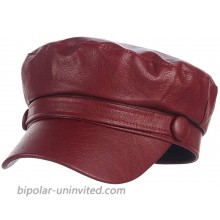 EOZY Women Fashion Newsboy Hat Pu Leather Cabbie Fiddler Sailor Gatsby Cap for Autumn Winter Maroon at  Women’s Clothing store