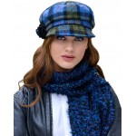 Green Plaid Ladies Newsboy Hat Made in Ireland One Size Fits Most at Women’s Clothing store