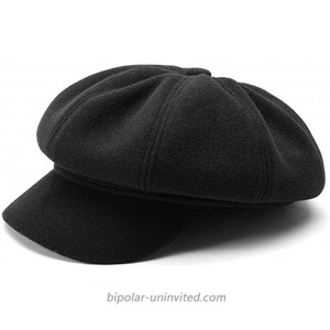 kekolin Womens Newsboy Hat Beret Cap Visor Hats for Ladies Wool Newsboy Beret Cap Black at  Women’s Clothing store