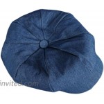 Qunson Women's Vintage Cotton Newsboy Cabbie Hat Cap at Women’s Clothing store