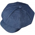 Qunson Women's Vintage Cotton Newsboy Cabbie Hat Cap at Women’s Clothing store