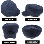 Women's Classic Denim Newsboy Cap Hat with Visor - Blue at Women’s Clothing store