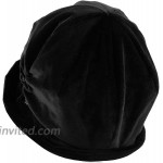 Womens Newsboy Cabbie Beret Cap Cloche Visor Hats Velvet-Black at Women’s Clothing store