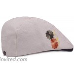 XRDSS Women Flat Cap Floral Embroidered Graffiti Lace Cotton Peaked Cap Duckbill Hat White at Women’s Clothing store