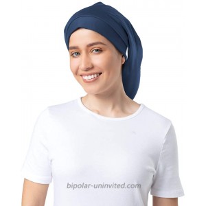 Hairbrella Lite Women’s Rain Hat Waterproof Satin-Lined Packable XL Teal
