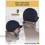 2SBR 2SABERS Fleece Winter Beanie with Visor - Men Women - Earflap Brim Skull Watch Cap Hat