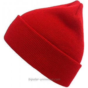Acrylic Beanie Knit Hat Winter Knitted Cap Stocking Hat Skull Cap for Men and Women Red at  Men’s Clothing store