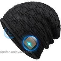 Bluetooth Beanie Gifts for Men and Women Stocking Stuffers Beanie Hats with Bluetooth Headphones for Outdoor Sports Running Skating Heartwarming fit for Mens Women Mom Girls Wife Black