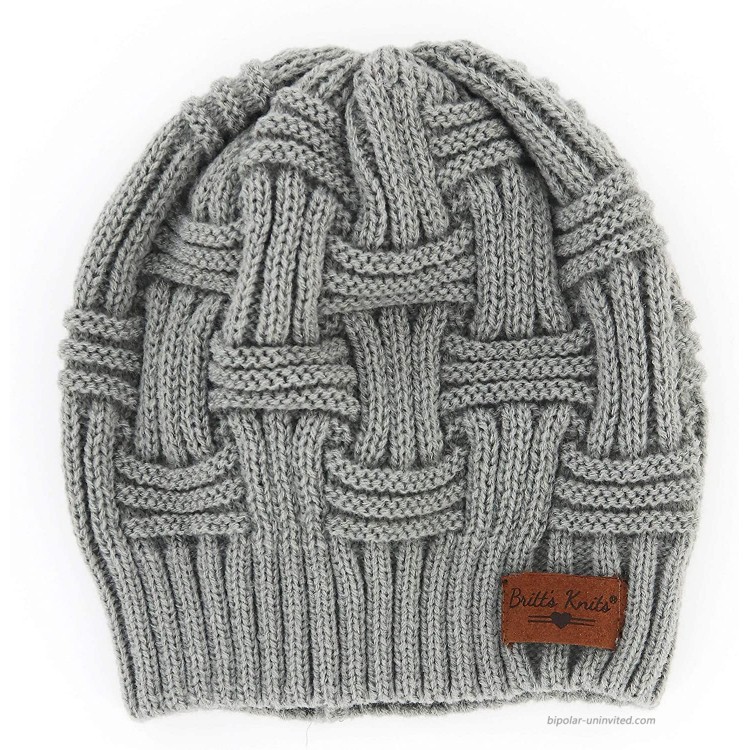 Britt's Knits Women's Hat Grey One Size at Women’s Clothing store
