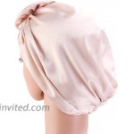 CCCHO Women’s Satin Flower Elastic Turban Beanie Head Wrap Chemo Cap Hair Loss Hat Pink at Women’s Clothing store