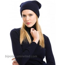Citizen Cashmere Oversized Slouchy Beanie Winter Hat for Women - 100% Cashmere Navy Blue 45 303-03-09 at  Women’s Clothing store