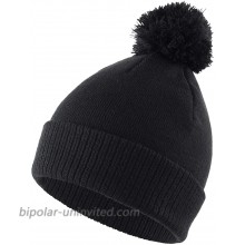 Connectyle Outdoor Womens Knit Beanie Hat Winter Warm Hat Ski Skull Cap Acrylic Watch Cap Black at  Women’s Clothing store