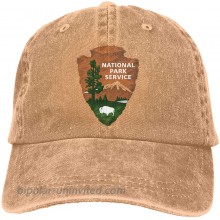 Denim Cap US National Park Logo Baseball Dad Cap Classic Adjustable Casual Sports for Men Women Hats at  Men’s Clothing store