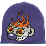 elope Cuphead Mugman Reversible Knit Beanie Hat Adults Kids Blue at Women’s Clothing store
