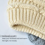 ENJOYFUR Womens Slouchy Beanie Trendy Chunky Cable Knit Beanie Oversized Winter Hats for Women Grey at Women’s Clothing store