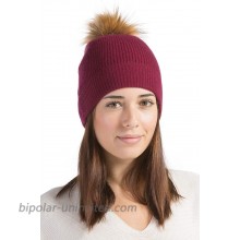 Fishers Finery Women's 100% Cashmere Cuffed Beanie Cabernet at  Women’s Clothing store