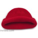 Geqian1982 Unisex Cap Wool Beanie Hats for Winter Warm Hat Fleece Skull Caps Women Knit Hat Wine Red at Men’s Clothing store